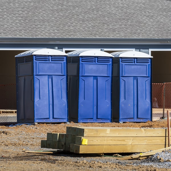 what is the maximum capacity for a single porta potty in Gold Hill